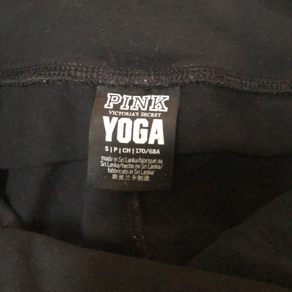 VS Pink high waisted yoga leggings. - Picture 3 of 5